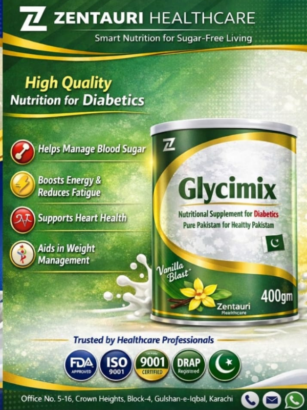 Glycimix – Advanced Diabetic Nutrition (tin pack 400 gram)
